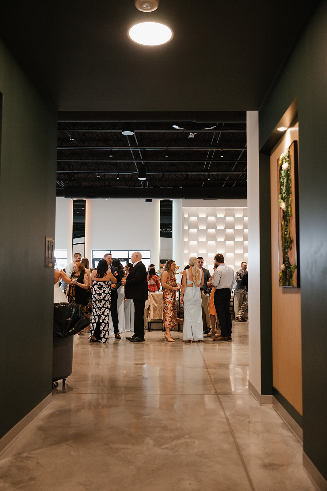 Wedding guests at Wisconsin wedding venue, the valerie